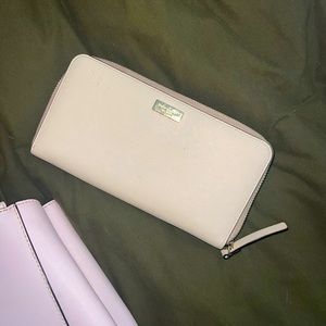 Cream white Kate Spade wallet